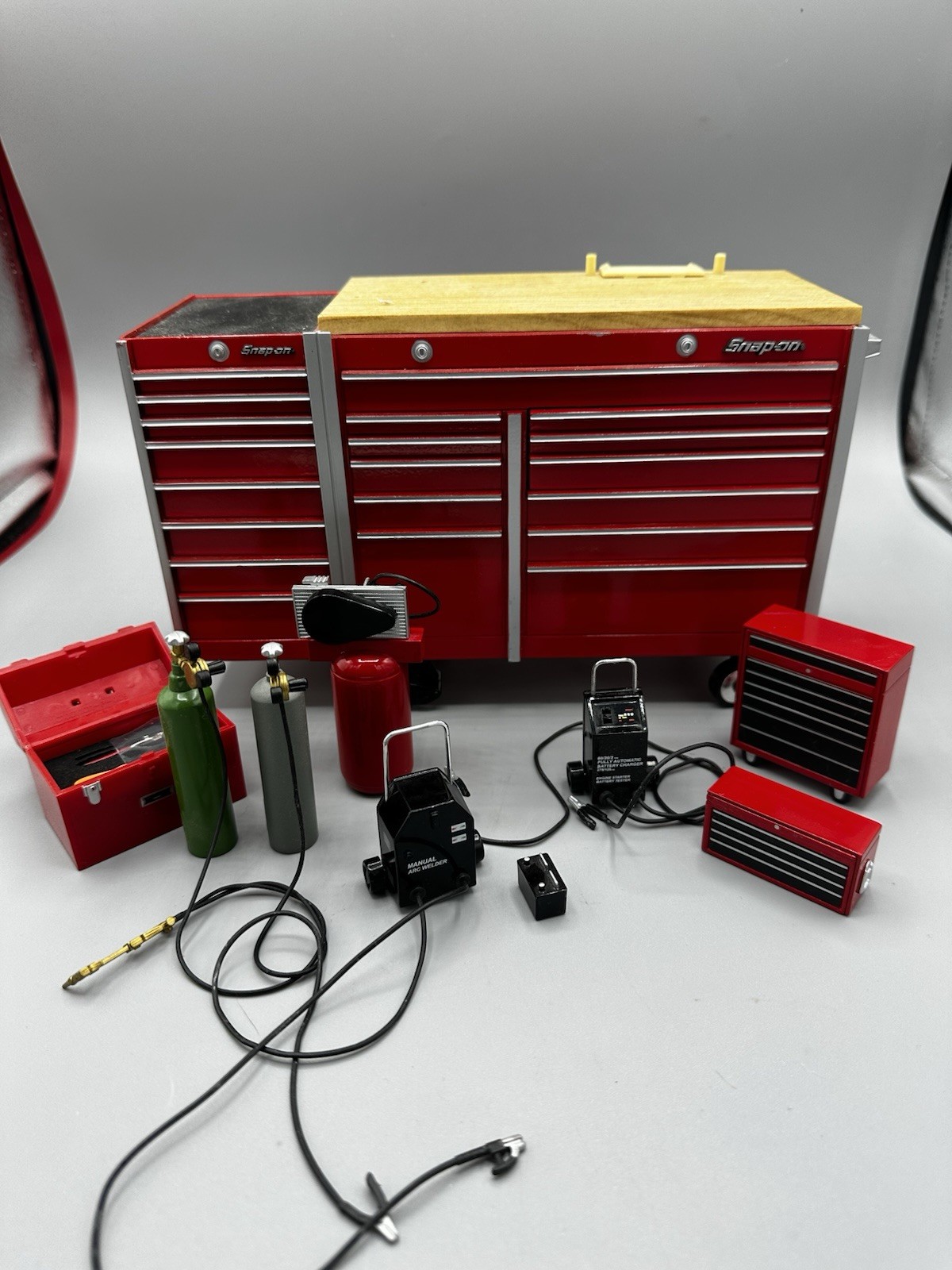Snap-On KRL1011A Miniature Tool Chest Shop Accessories Welder Torch 1:8 Lot