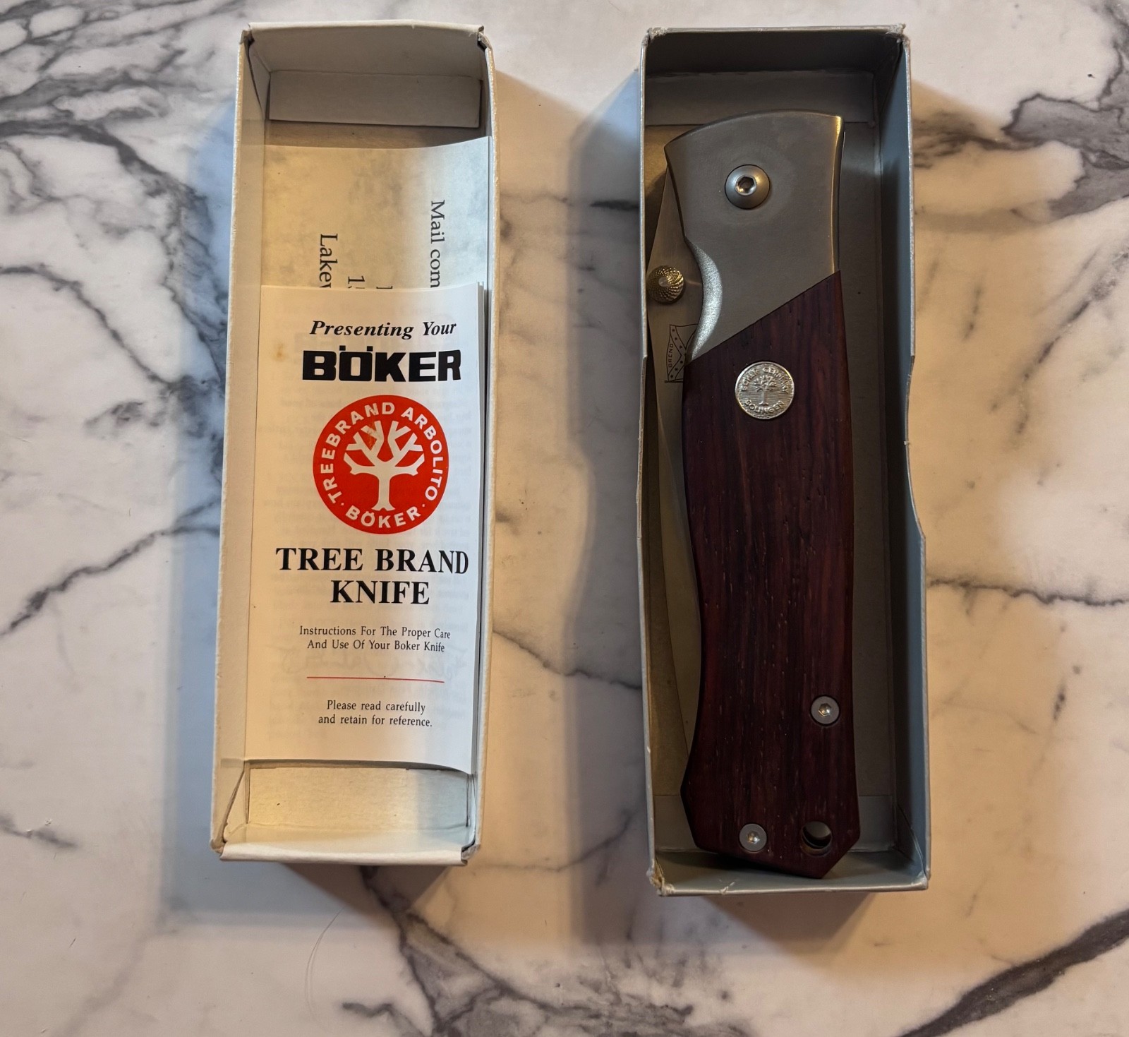 Böker Brend Cocobolo Tactical Folder ~ Vintage ~ Second Generation ~ NIB ~ 