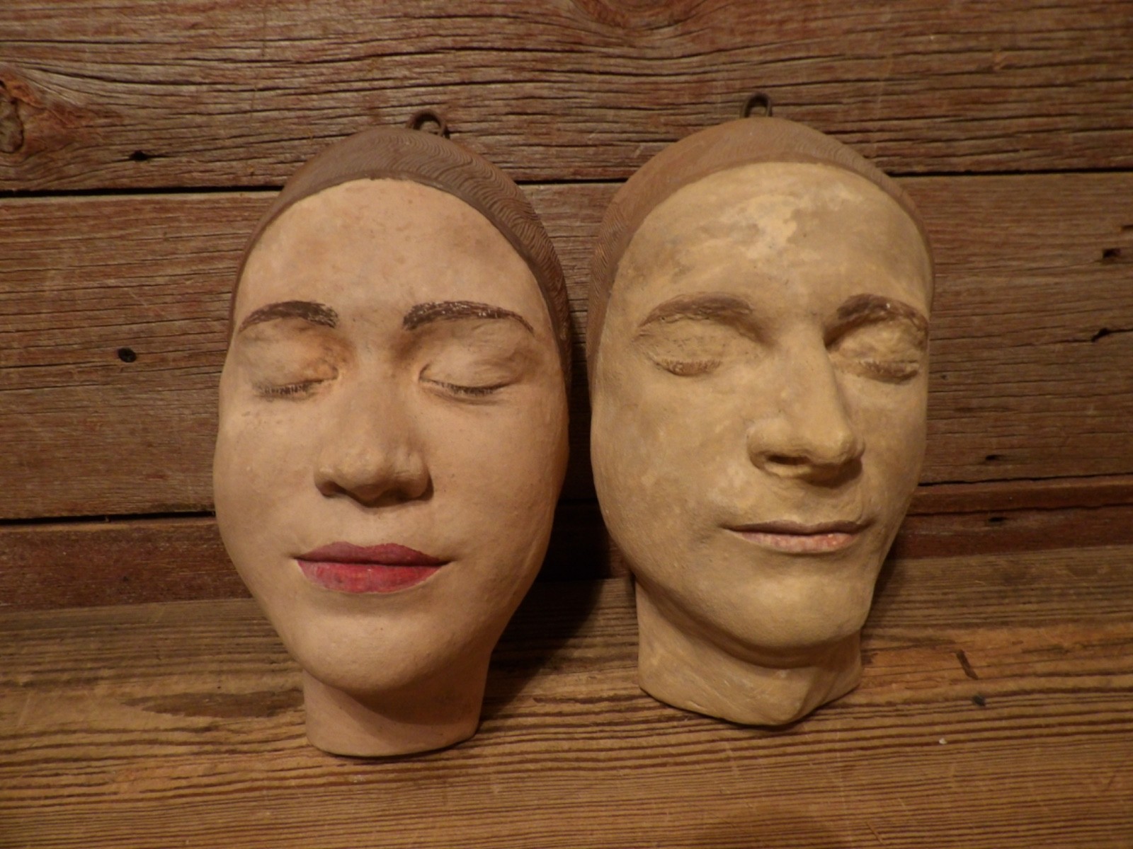 Vintage Man & Woman Gothic Medical Funeral Death Mask Oddity Skull Cadaver Vintage Man & Woman Gothic Medical Funeral Death Mask Oddity Skull Cadaver