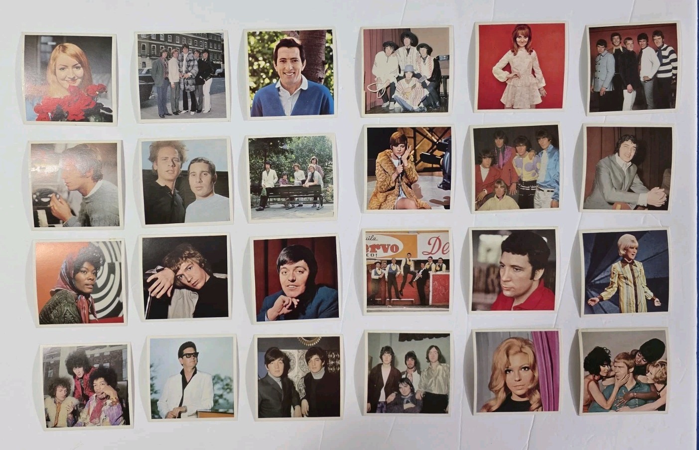 Vintage 1968 - 1969 Mister Softee's Pop Parade Complete Set (24 Cards) HENDRIX Vintage 1968 - 1969 Mister Softee's Pop Parade Complete Set (24 Cards) HENDRIX