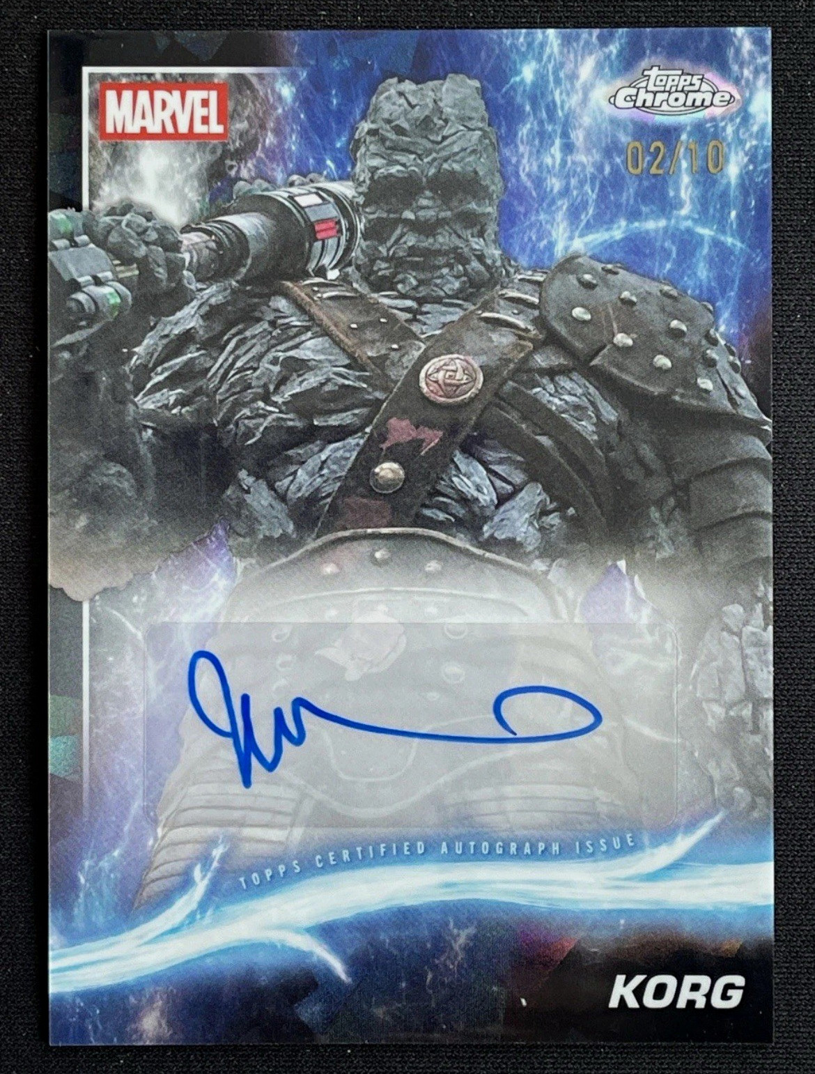 Topps 2025 Marvel Studios Chrome Thor: Ragnarok Korg Taika Waititi Auto /10