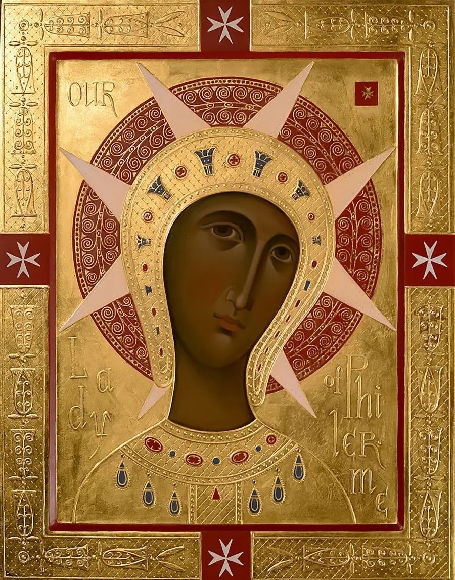 The Philermos Icon of the Mother of God | 23x30 cm (9"x12")