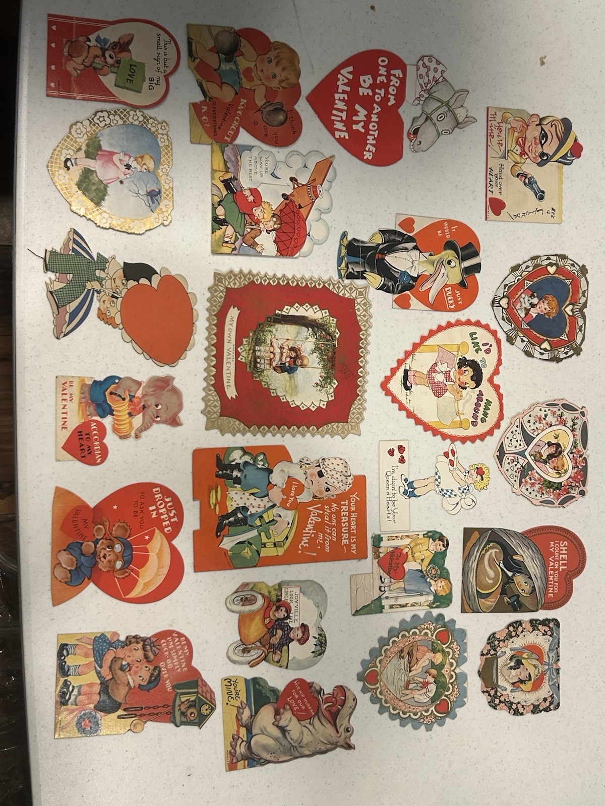 Vintage Valentine's Day Cards Lot of 23 from the 1940's 50’s Vintage Valentine's Day Cards Lot of 23 from the 1940's 50’s