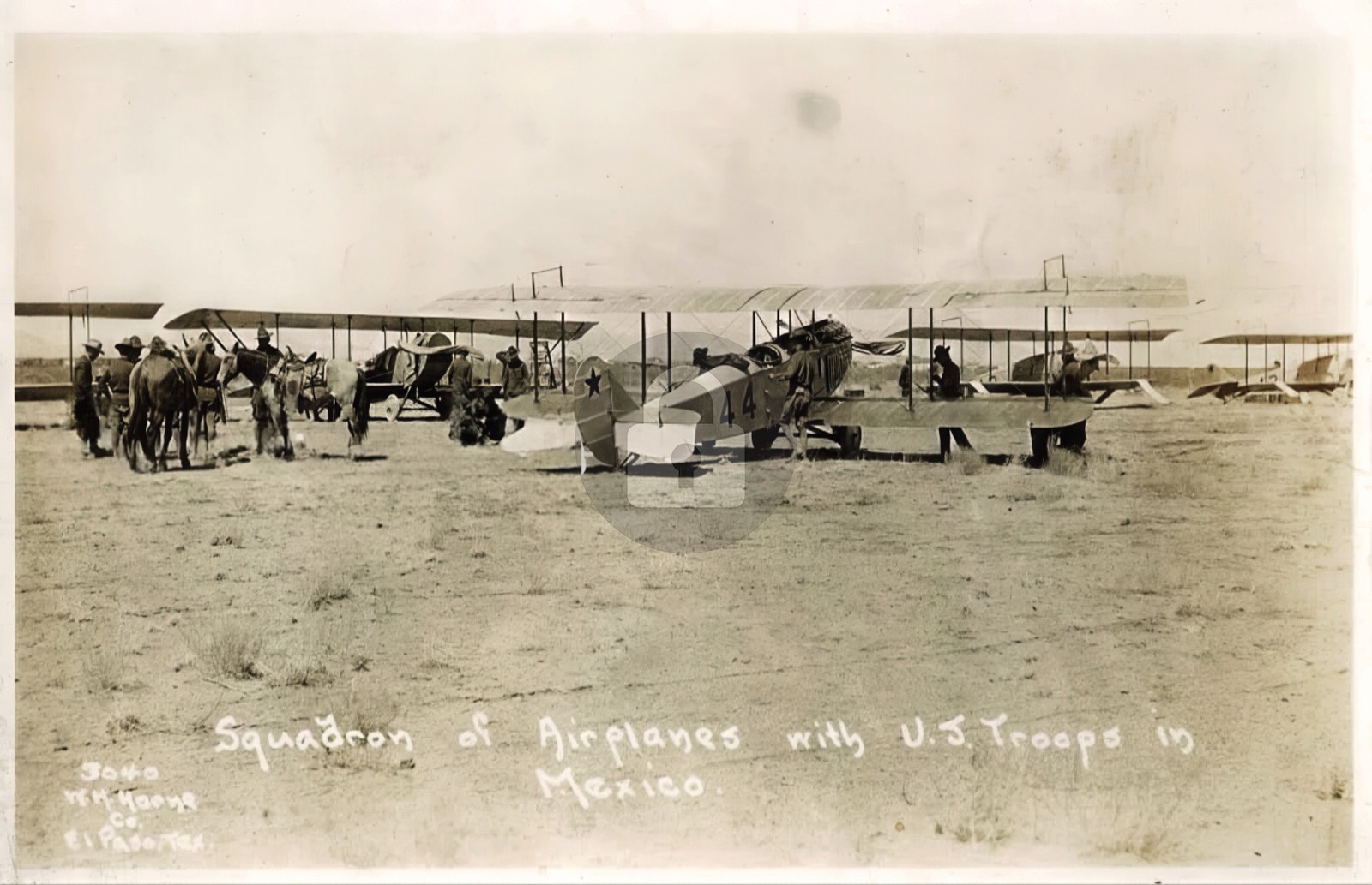 Mexican Border War 1st Aero Squadron Casas Grandes 1916 RPPC Photo Postcard COPY Mexican Border War 1st Aero Squadron Casas Grandes 1916 RPPC Photo Postcard COPY