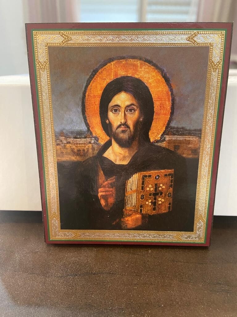The Christ Pantocrator of St. Catherine's Monastery at Sinai Byzantine 10x12 cm The Christ Pantocrator of St. Catherine's Monastery at Sinai Byzantine 10x12 cm