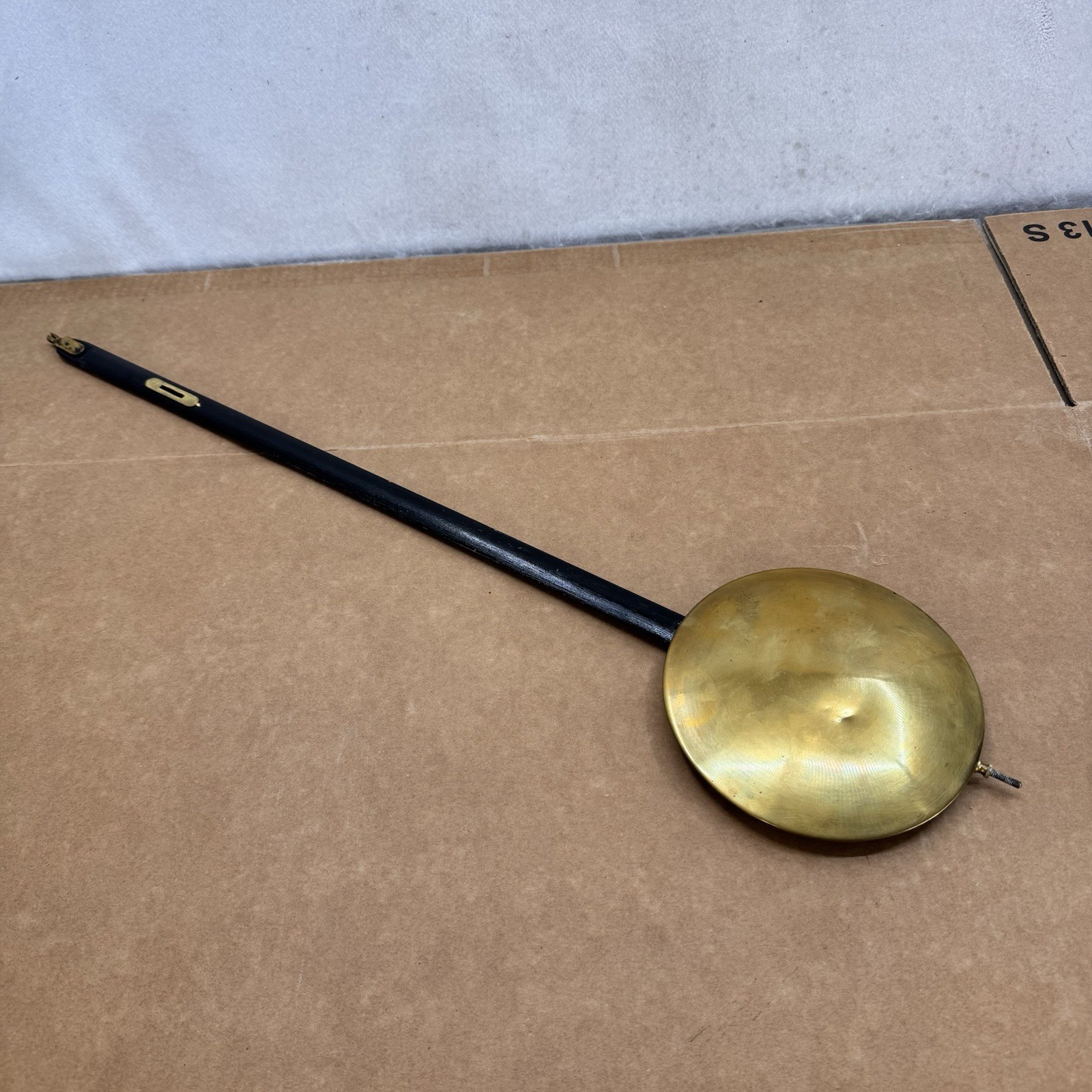 Antique Lenzkirch Vienna Regulator Clock Pendulum Brass Bob 25” c.1860s Antique Lenzkirch Vienna Regulator Clock Pendulum Brass Bob 25” c.1860s