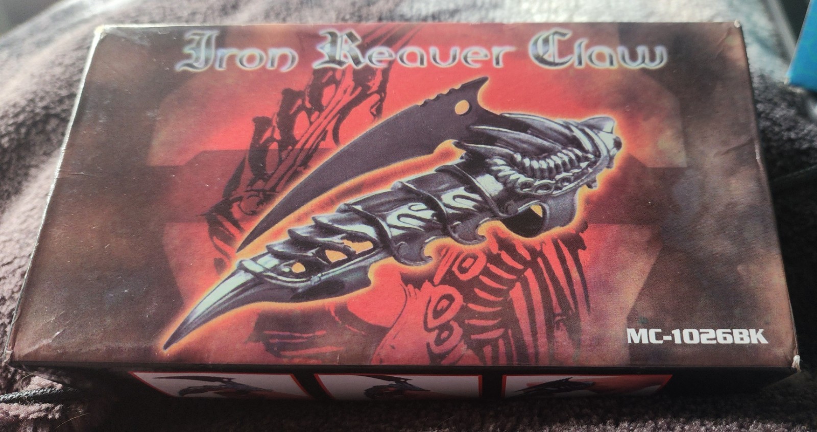 Master Cutlery Iron Reaver Claw Finger Blade MC-1026BK Black Vintage Master Cutlery Iron Reaver Claw Finger Blade MC-1026BK Black Vintage