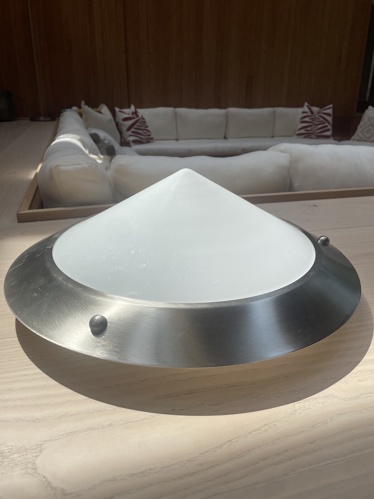 Wright Glass Lamp Shade, Interesting Style, Brand New In Box Wright Glass Lamp Shade, Interesting Style, Brand New In Box
