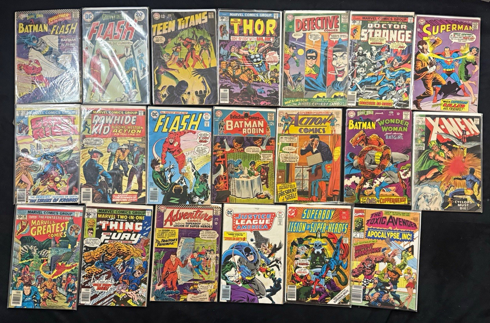 199 Comic Book Collection Marvel DC Spider-Man X-Men Batman Silver Bronze Age 199 Comic Book Collection Marvel DC Spider-Man X-Men Batman Silver Bronze Age