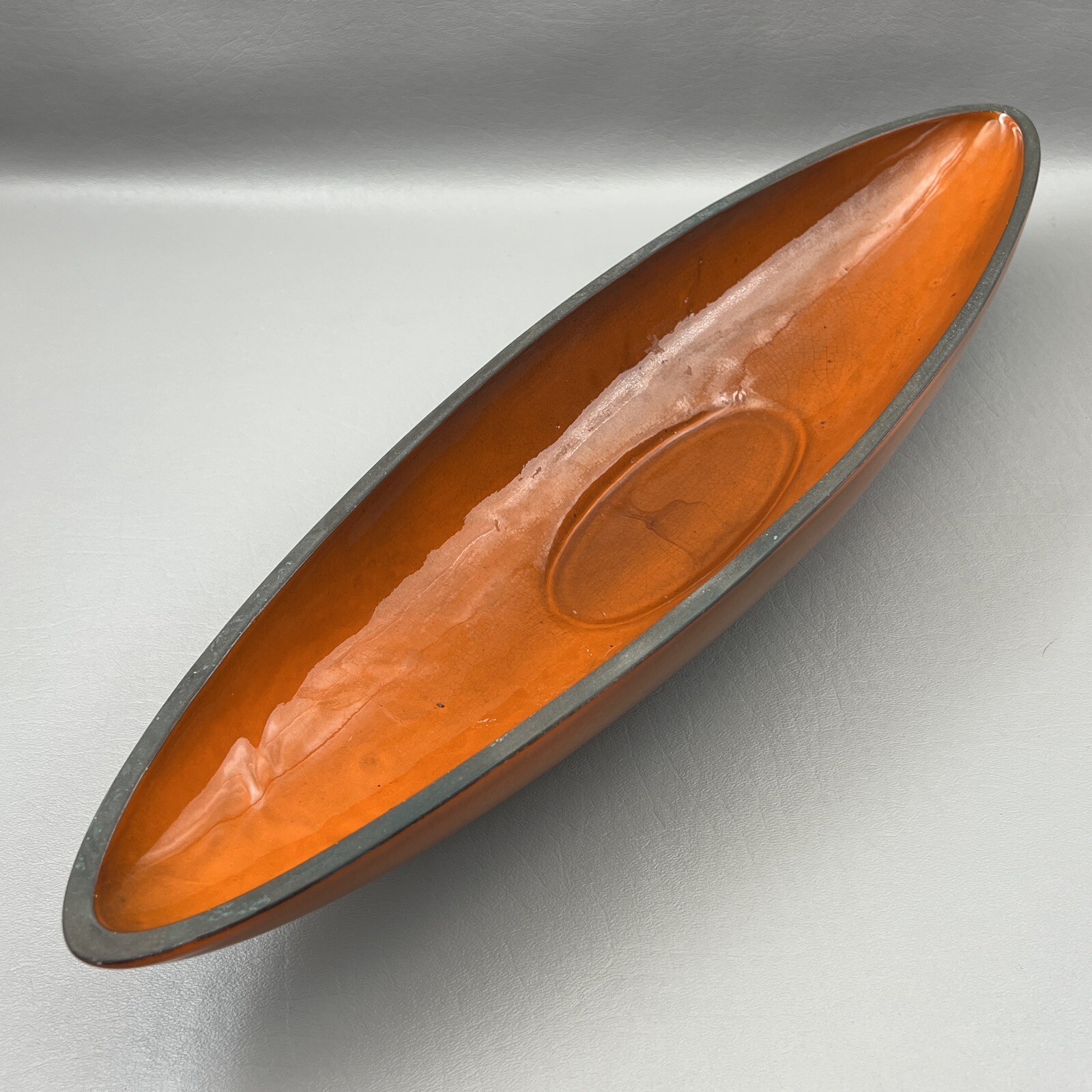 Vintage MCM Hagen-Renaker 20" Large Console California USA Orange HTF Vintage MCM Hagen-Renaker 20" Large Console California USA Orange HTF