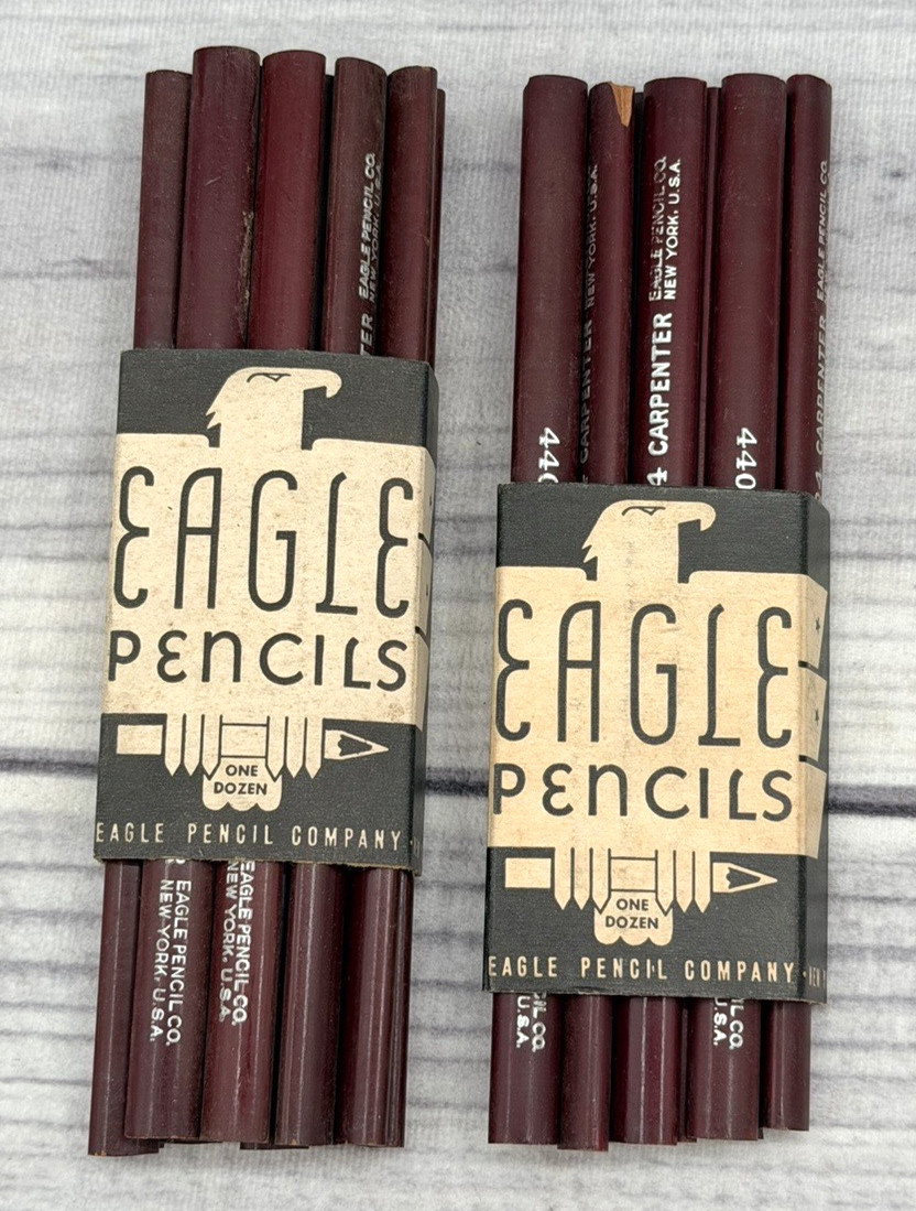 LOT OF 21 EAGLE PENCIL COMPANY 440 SUN NO 4 CARPENTER PENCILS LOT OF 21 EAGLE PENCIL COMPANY 440 SUN NO 4 CARPENTER PENCILS