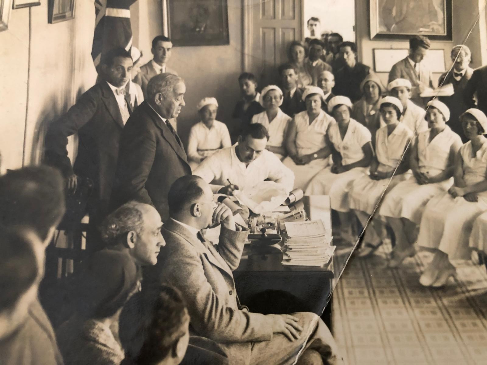 PALESTINE TEL AVIV JUDAICA MEIR DIZENGOFF MUNICIPALITY PHOTO 1930 PALESTINE TEL AVIV JUDAICA MEIR DIZENGOFF MUNICIPALITY PHOTO 1930