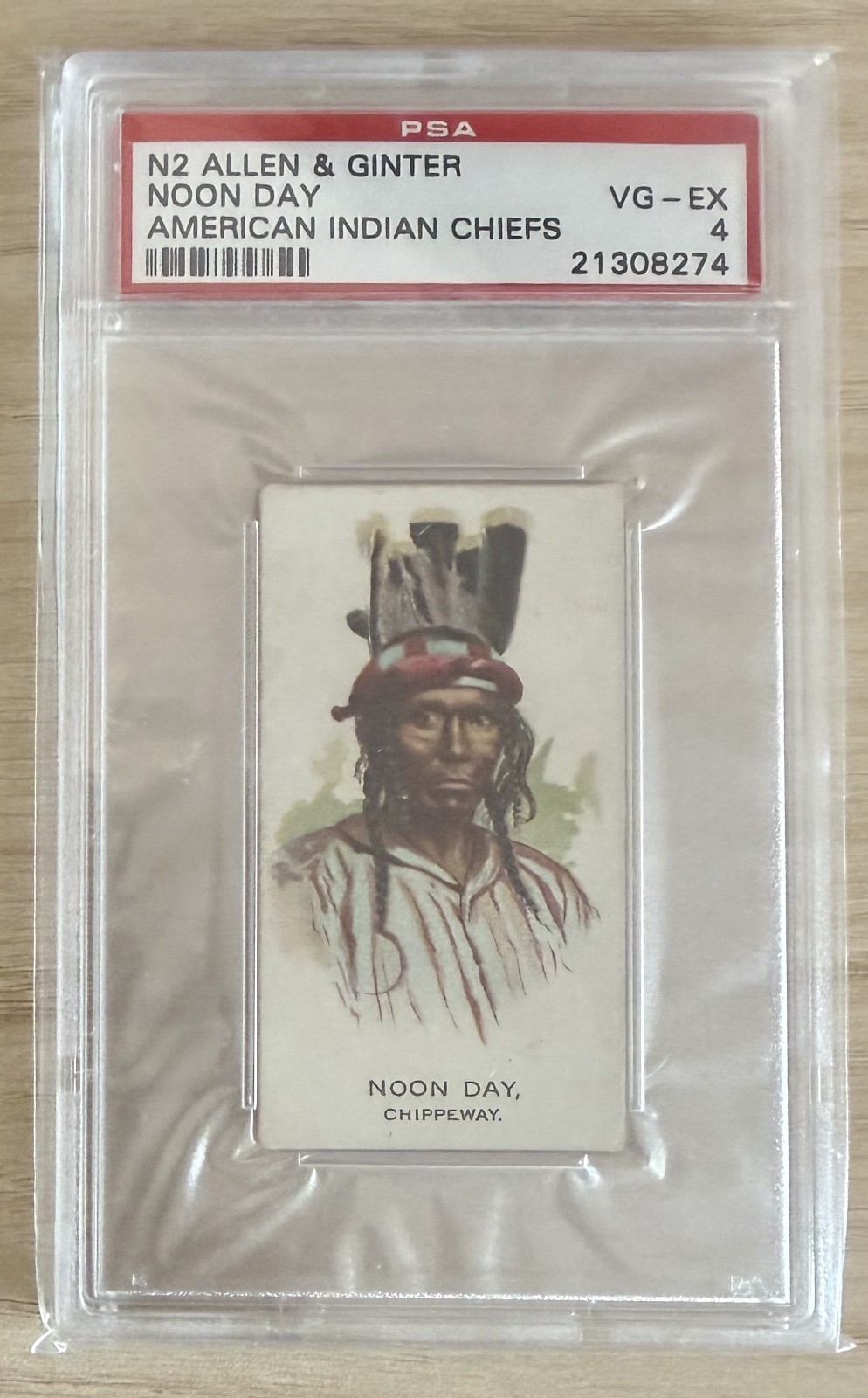 1888 N2 American Indian Chiefs "Noon Day" PSA 4 VG-EX #21308274