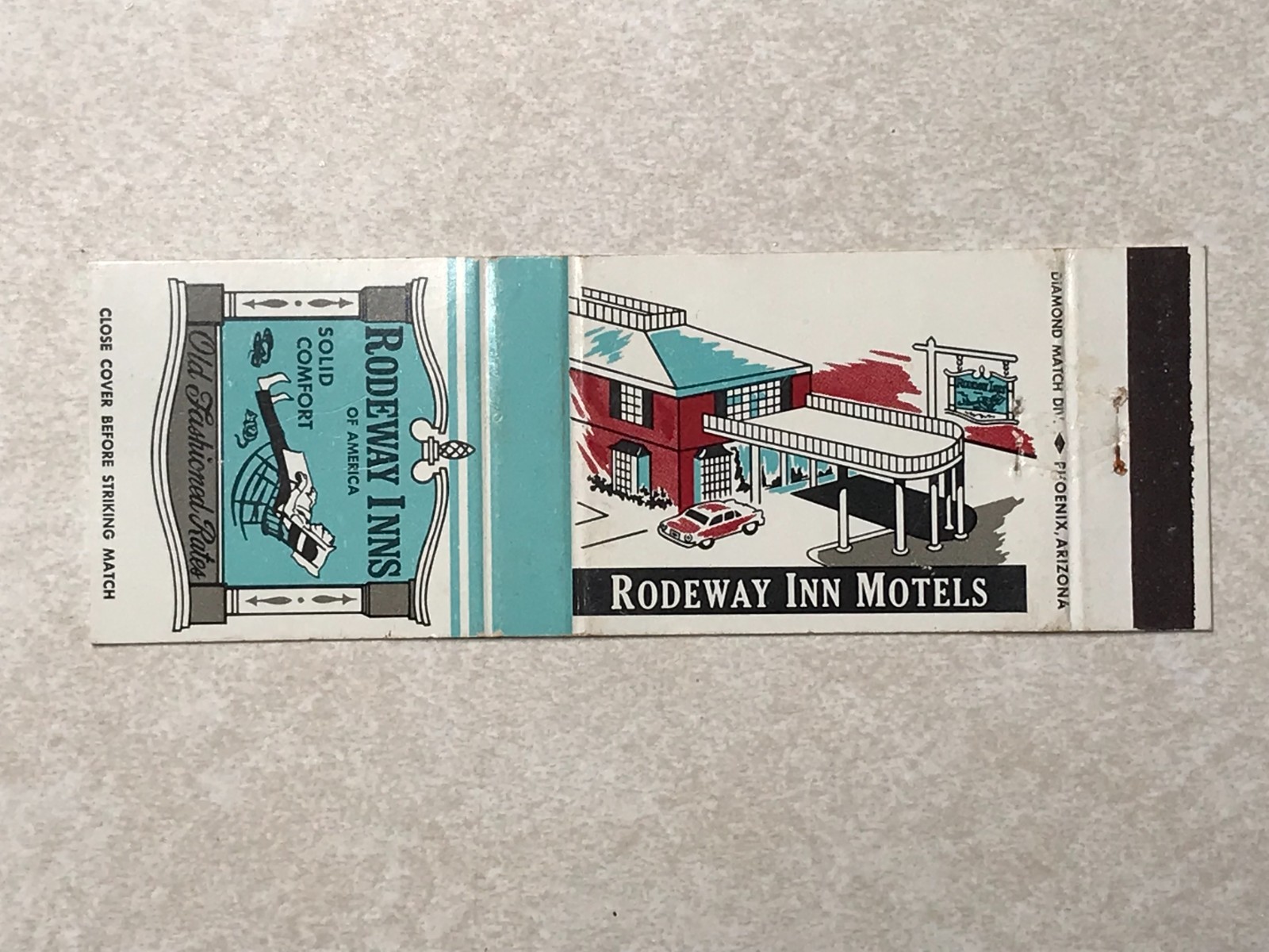 L14 Vintage Matchbook Cover Rodeway Inns Motels of America