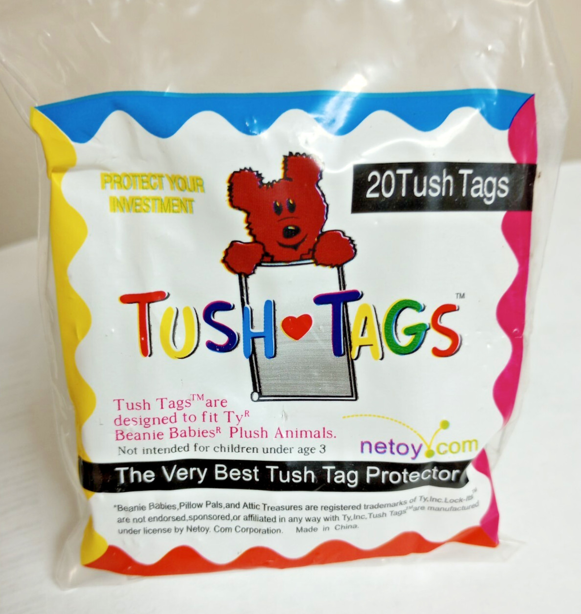 Beanie Baby Tush Tag Protector for Beanie Babies for Bean - 20 Pieces.