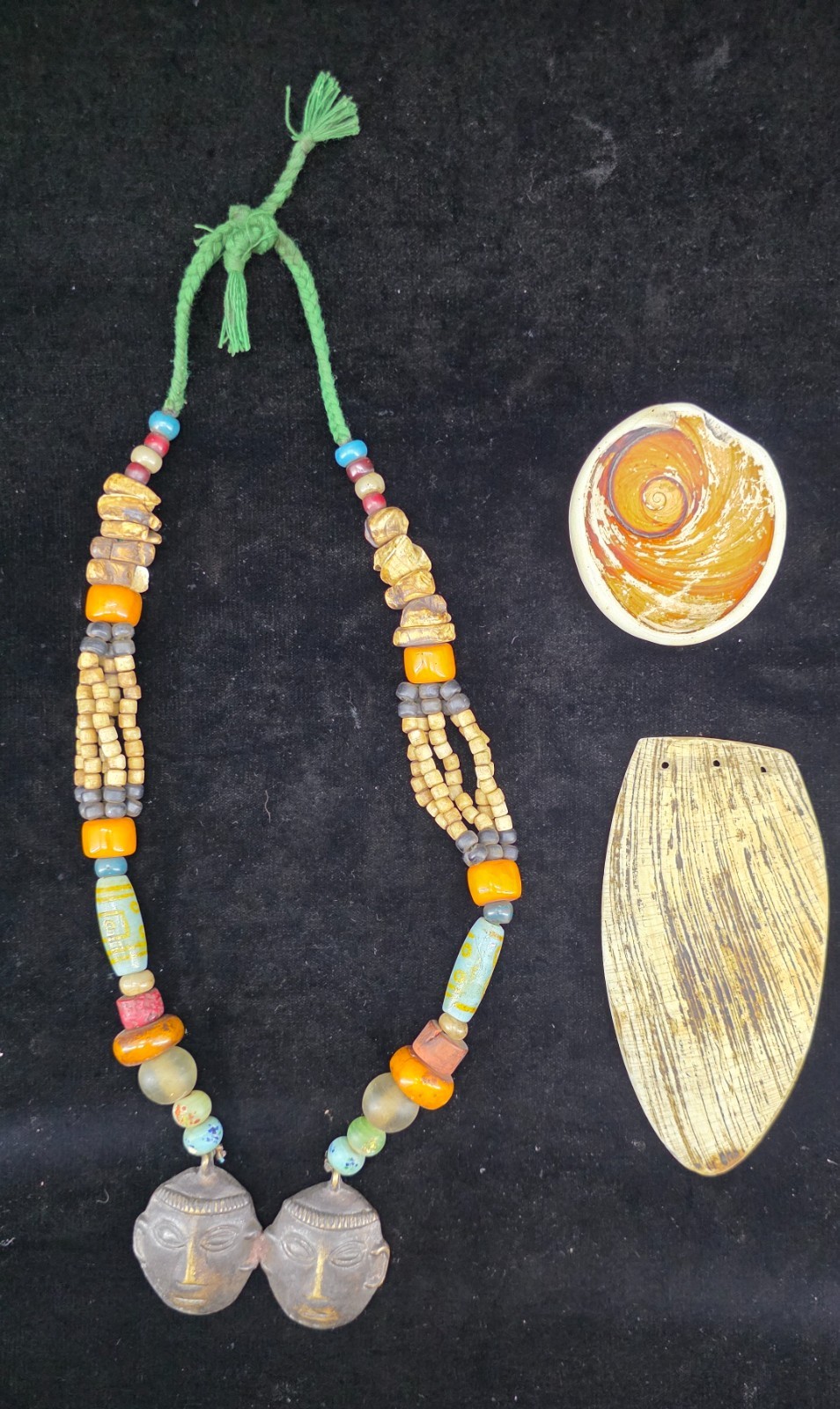 Collection Naga Tribal Headhunter Brass Necklace Glass Beads Ritual Adornments Collection Naga Tribal Headhunter Brass Necklace Glass Beads Ritual Adornments