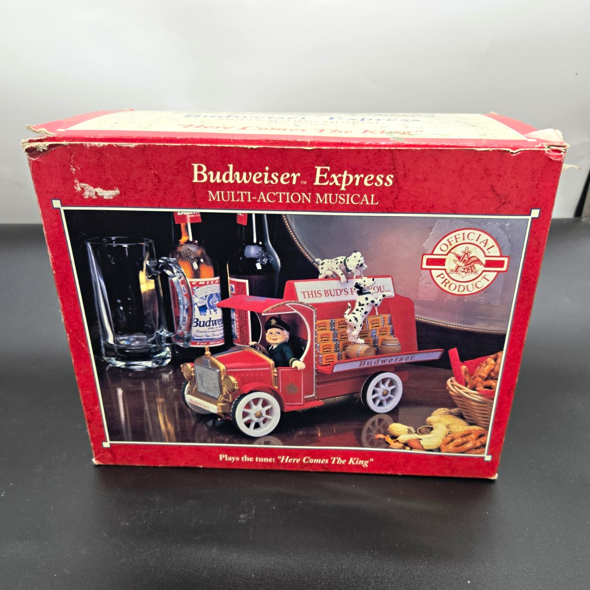 Enesco Small World of Music Budweiser Express Multi-Action Musical Box