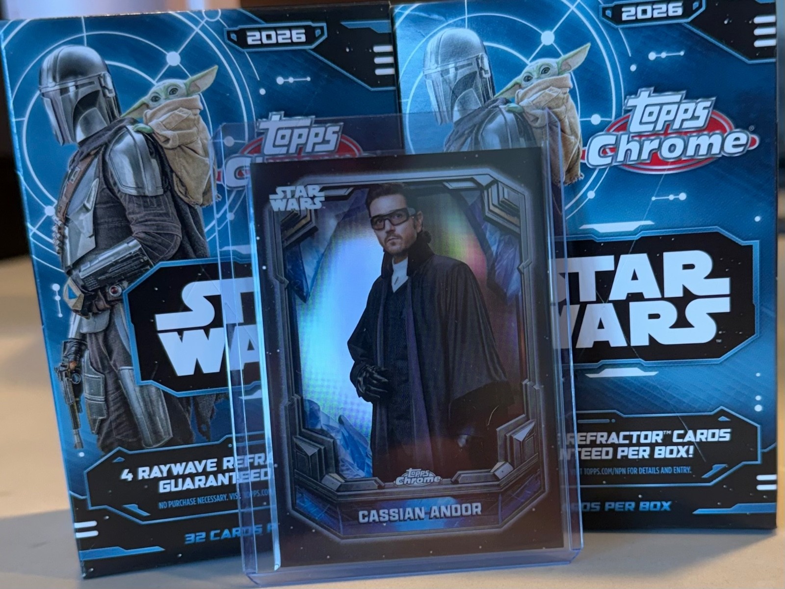 Topps 2026 Chrome Star Wars Cosmic Crystals Cassian Andor COS-27 Insert SSP