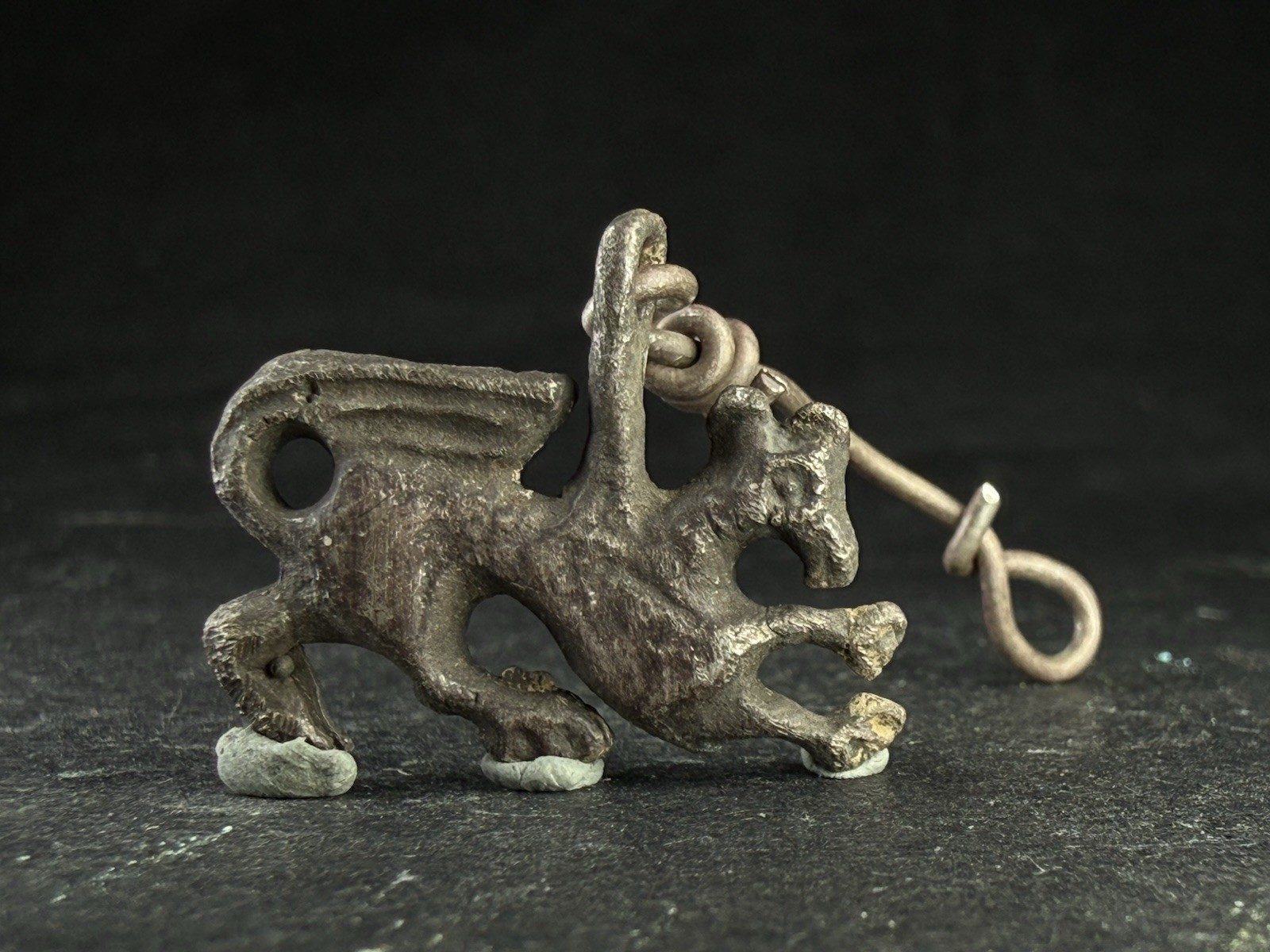 ANCIENT MEDIEVAL VIKING RUS SILVER GRIFFIN PENDANT AMULET CIRCA 1000-1300 AD ANCIENT MEDIEVAL VIKING RUS SILVER GRIFFIN PENDANT AMULET CIRCA 1000-1300 AD