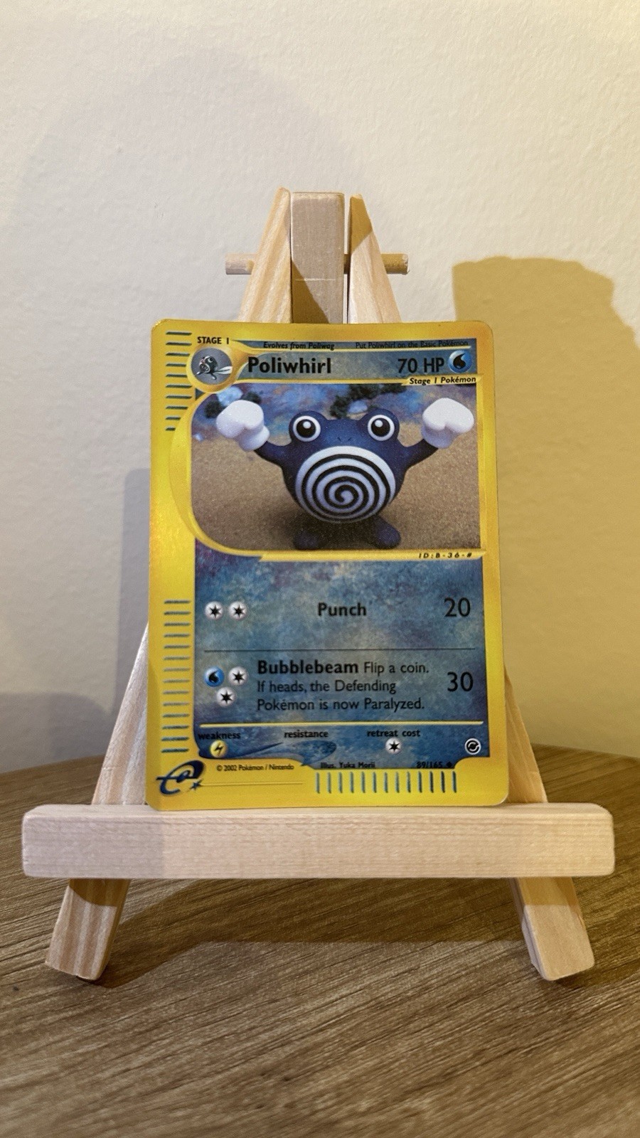 Pokemon TCG Poliwhirl 89/165 Reverse Holo Expedition 2002 E-Reader LP Pokemon TCG Poliwhirl 89/165 Reverse Holo Expedition 2002 E-Reader LP