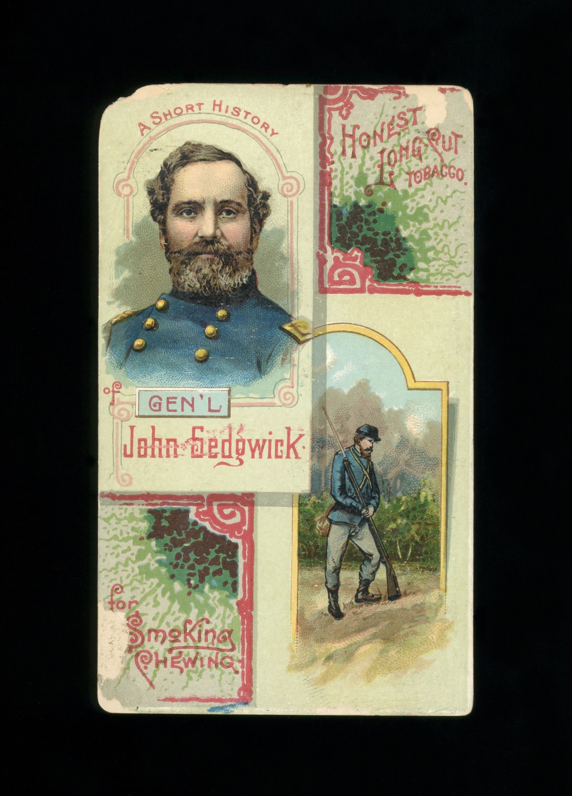 1888 N114 W. Duke Sons & Co. Histories of Generals - GENERAL JOHN SEDGWICK 1888 N114 W. Duke Sons & Co. Histories of Generals - GENERAL JOHN SEDGWICK