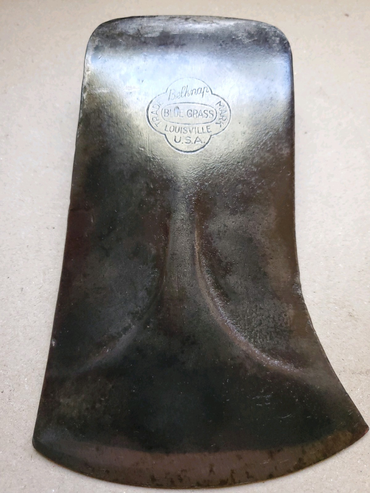 Vintage 3lb Belknap Bluegrass Single Bit axe head With Bevels