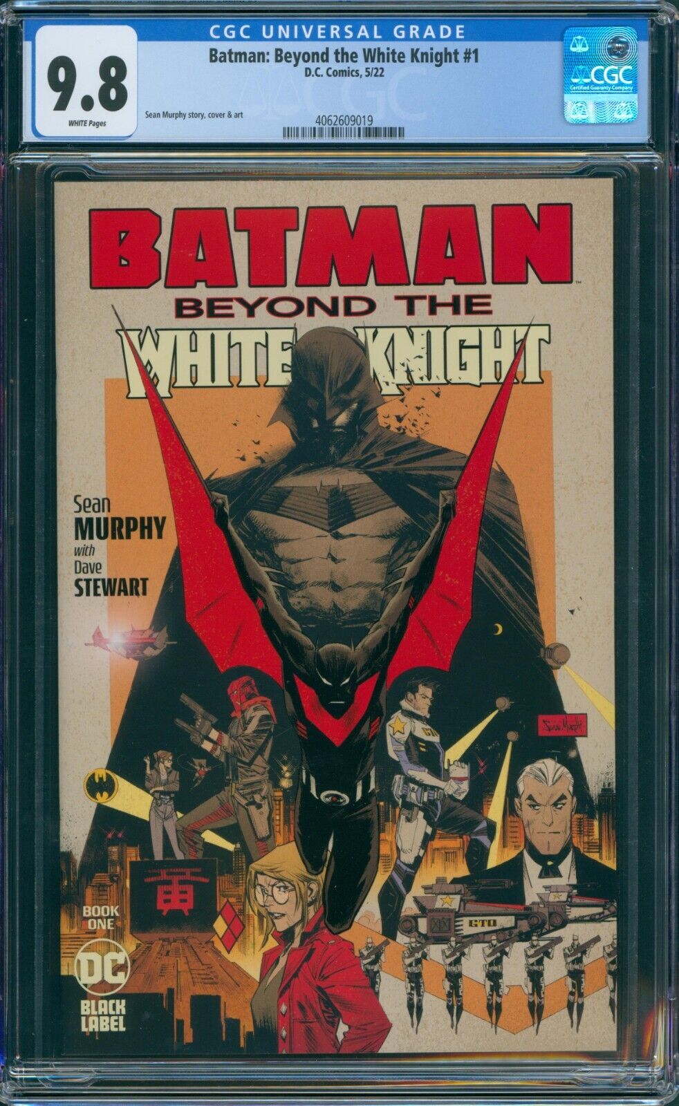 Batman Beyond The White Knight # 1 CGC 9.8 Low Print Key Issue DC 2022