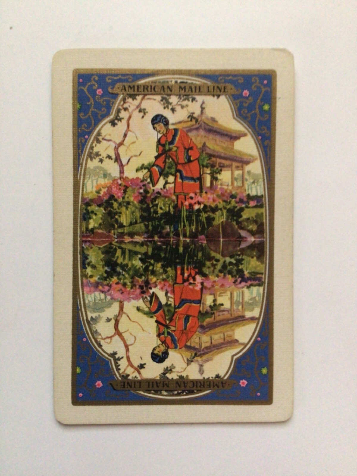 (4) Old Vintage “American Mail Line” Shipping Playing Cards (4) Old Vintage “American Mail Line” Shipping Playing Cards