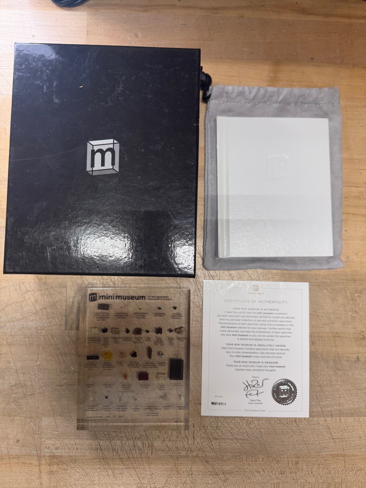 Mini Museum 1st Edition 1 - Large 33 Rare Specimens Hans Fex Kickstarter Mini Museum 1st Edition 1 - Large 33 Rare Specimens Hans Fex Kickstarter