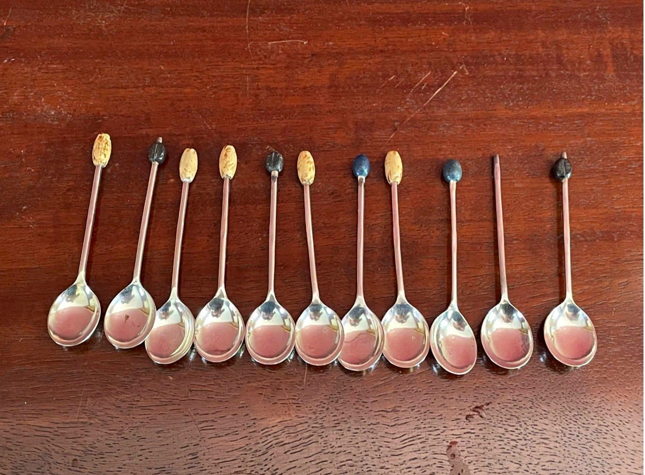 Lot of 10 Vintage EPNS Silver Plate Spoons Marked England Collectible Silver Lot of 10 Vintage EPNS Silver Plate Spoons Marked England Collectible Silver