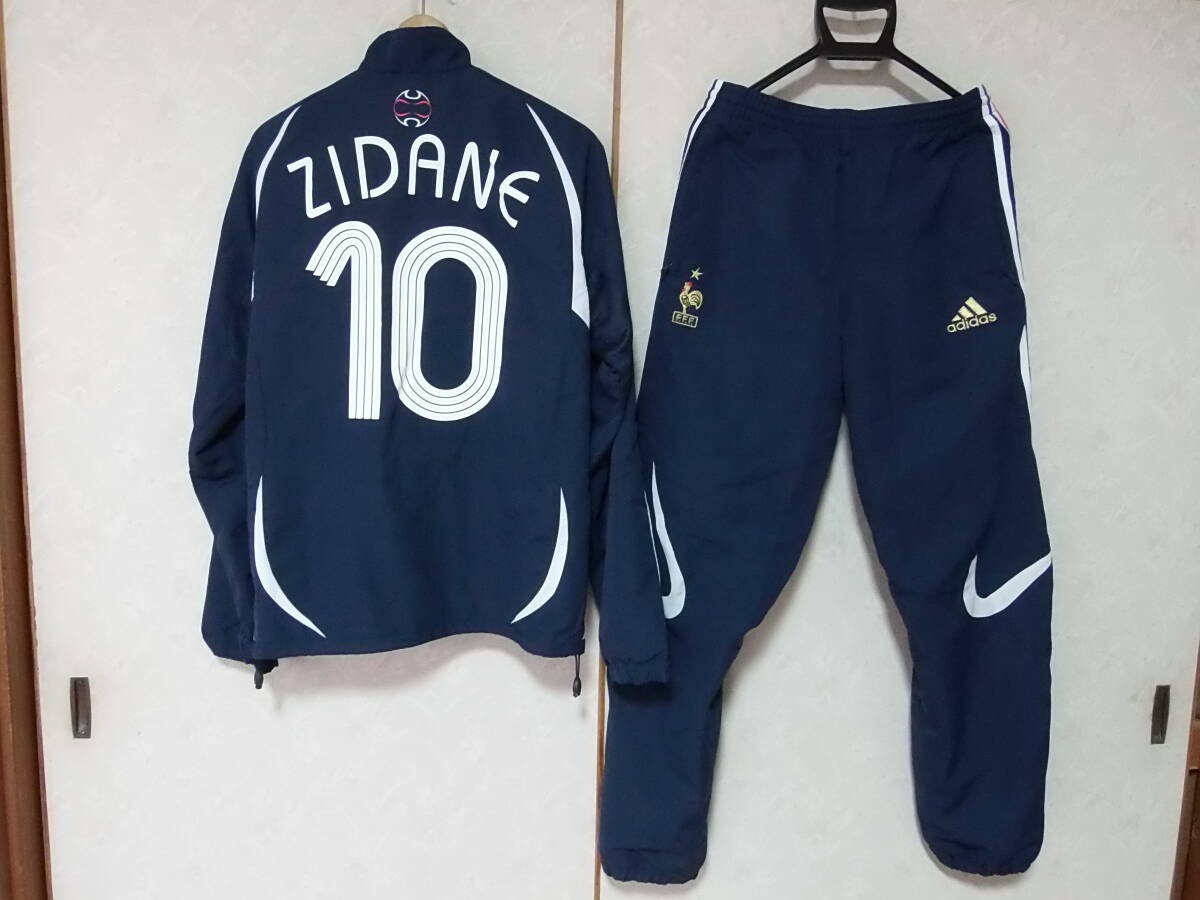Adidas France National Soccer Team Zidane Number 10 Track Jacket Set Up