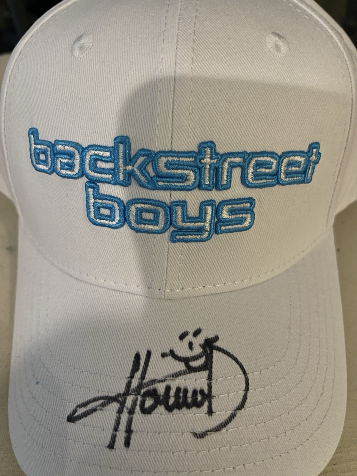 Backstreet Boys Into the Millennium White Howie D autographed Embroidered Hat