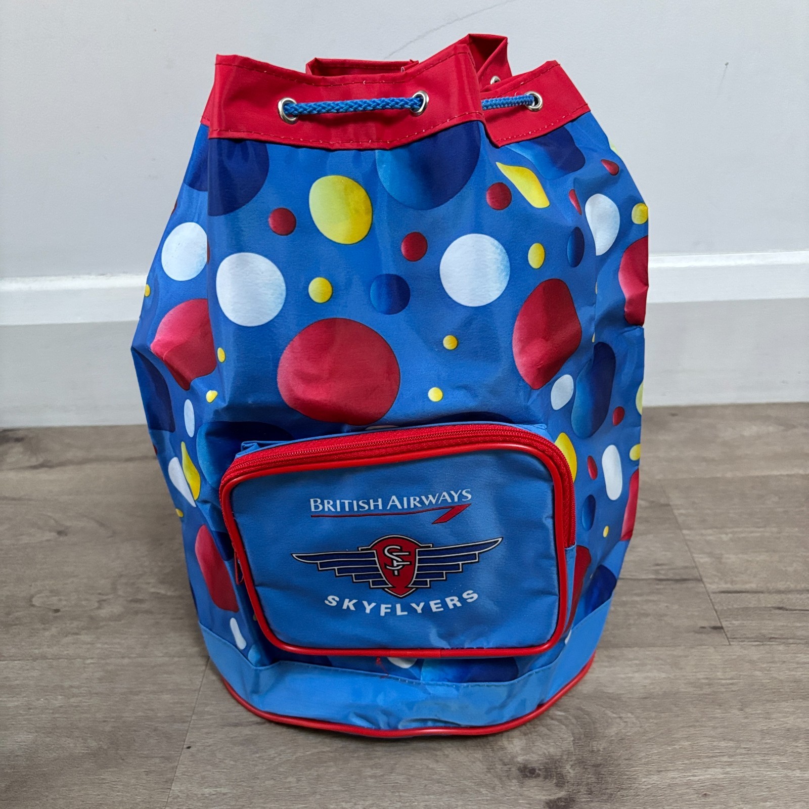 MINT Vintage 1990s British Airways Skyflyers kids' bubbles duffle bag MINT Vintage 1990s British Airways Skyflyers kids' bubbles duffle bag