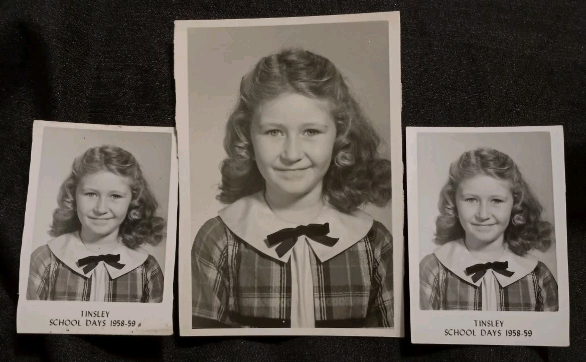 Vintage 1958/59 Cute Girl Photo Tinsley Grade School Elementary Macon, Georgia