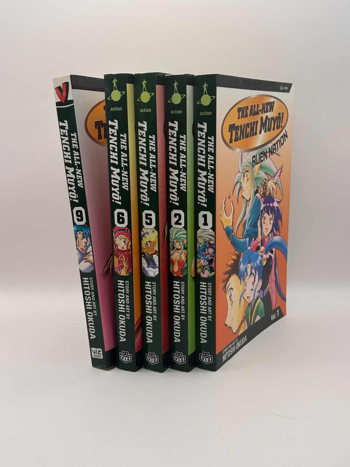 All-New Tenchi Muyo Manga Lot 5 Books Vol 1 2 5 6 9 Hitoshi Okuda VIZ English