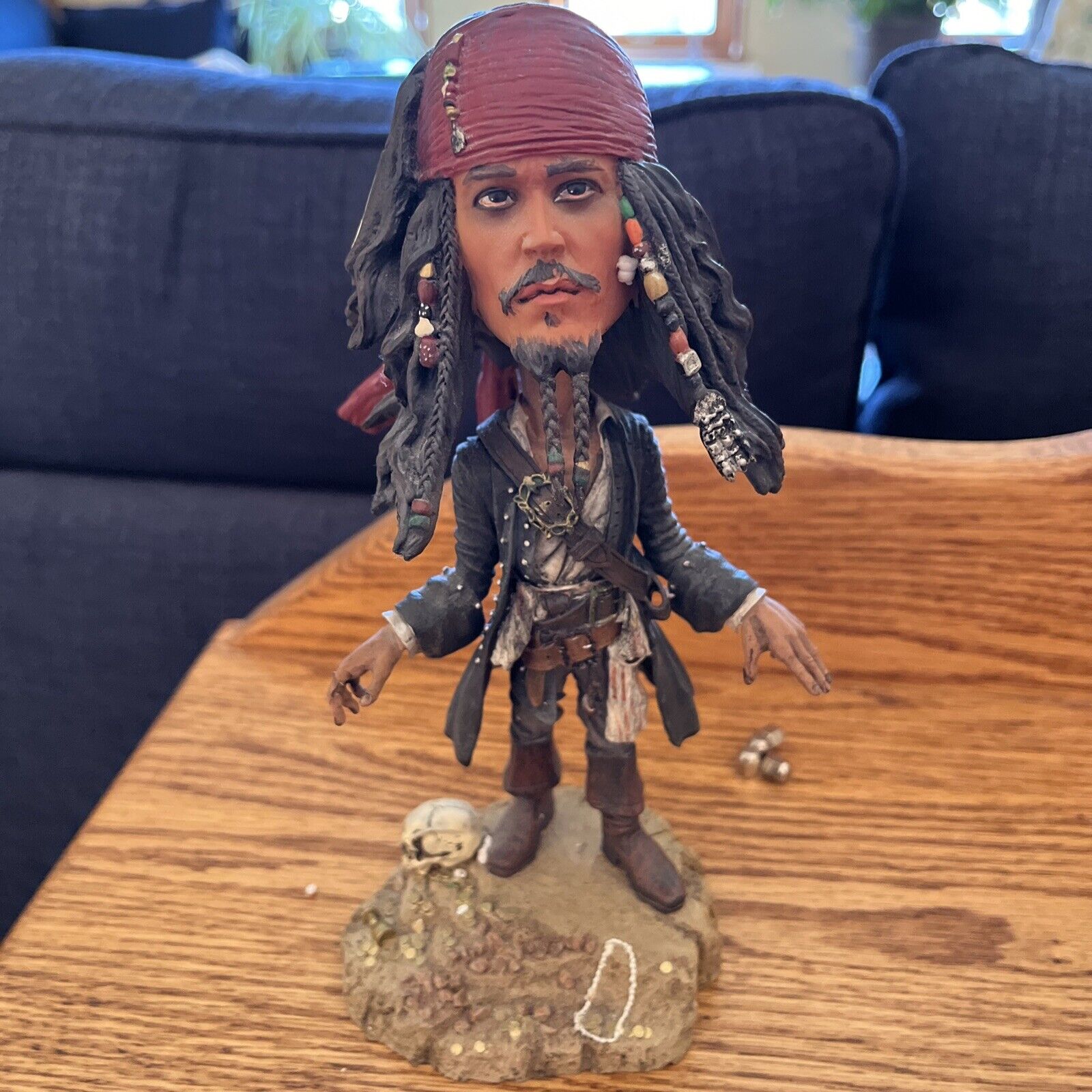 Disney NECA Johnny Depp CAPTAIN JACK SPARROW Pirates of the Caribbean Bobblehead