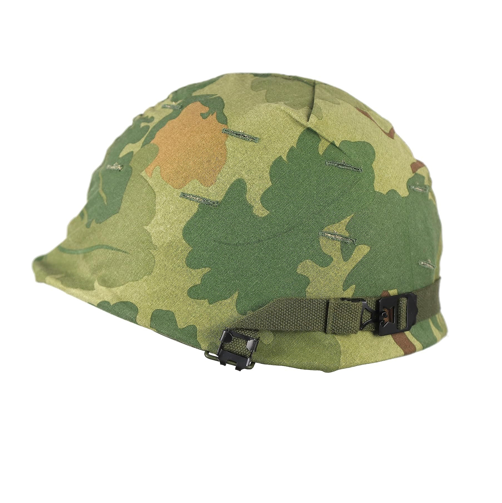 Vietnam War US M1 Helmet with Mitchell Cover Double Reversible Vietnam War US M1 Helmet with Mitchell Cover Double Reversible
