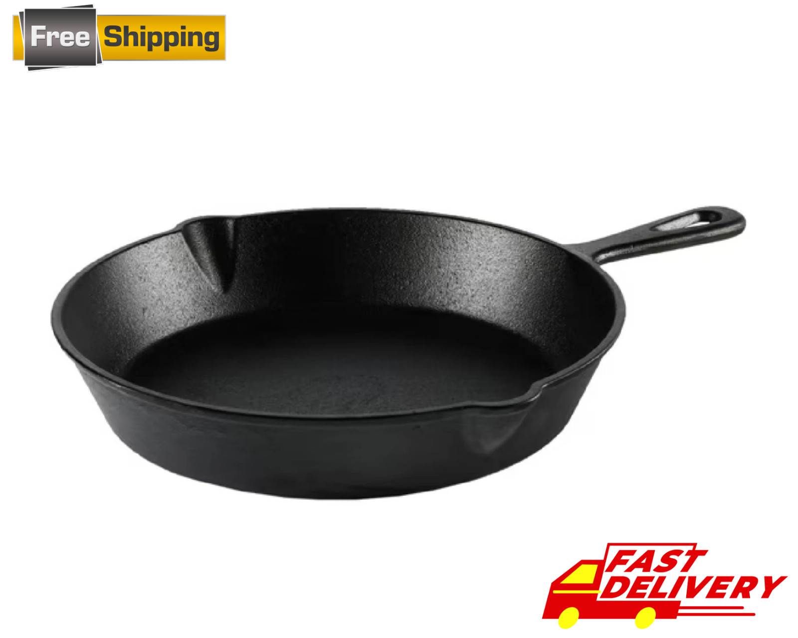 Ozark Trail 10.5" Pre-Seasoned Cast Iron Skillet with Handle - 