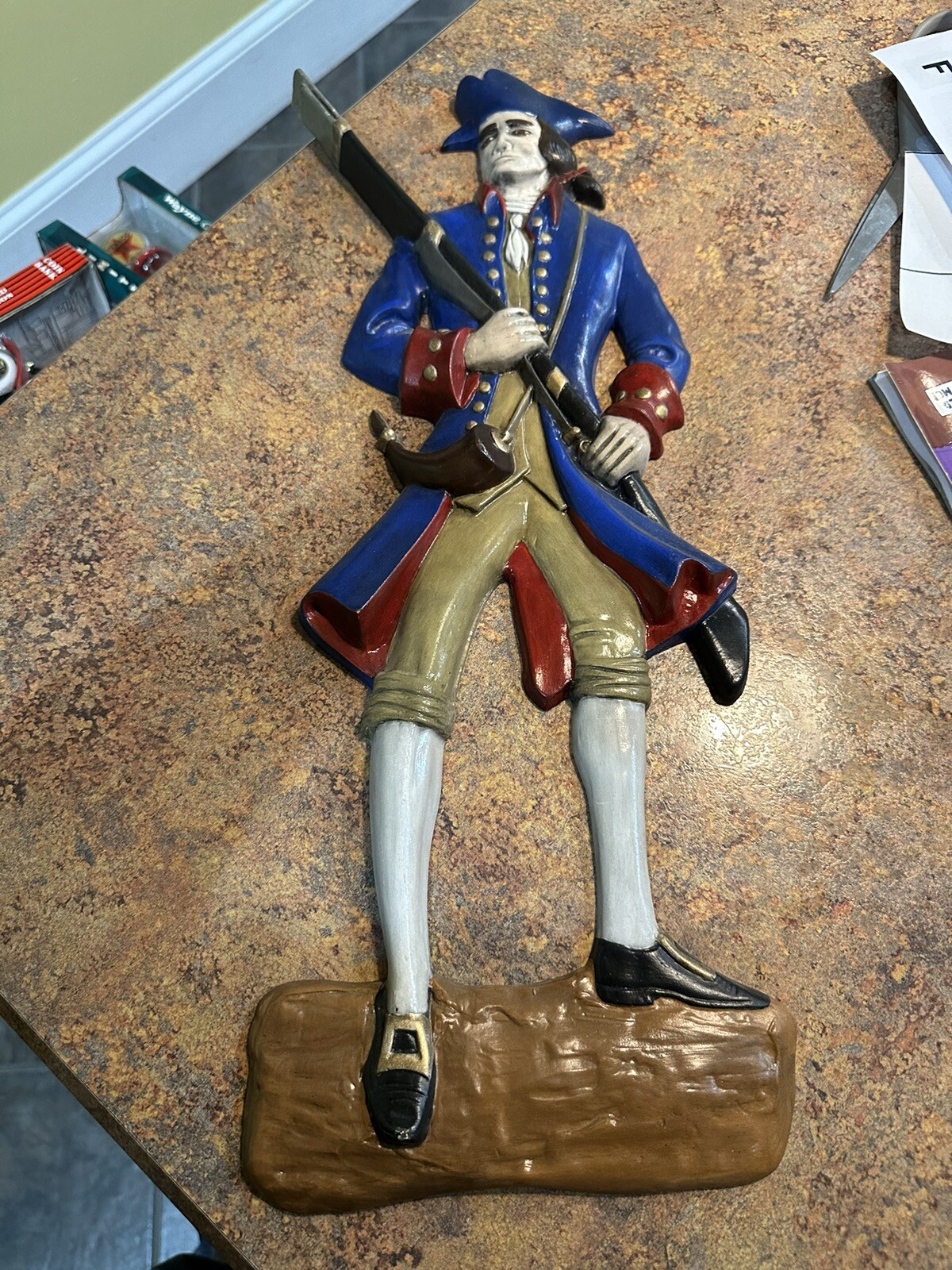 VTG American Molded Products Patriot Soldier 20" Tall Wall Hanging VTG American Molded Products Patriot Soldier 20" Tall Wall Hanging