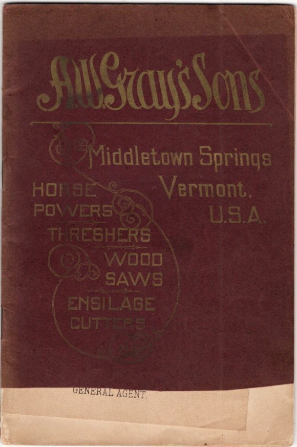 Original Antique 1905-1906, A W. Gray's Sons Farm Equipment Catalog with prices Original Antique 1905-1906, A W. Gray's Sons Farm Equipment Catalog with prices