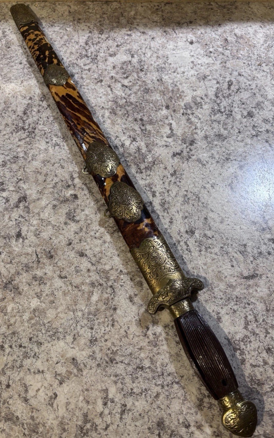 Antique Qing Dynasty Jian Short/Sword/ Sheath