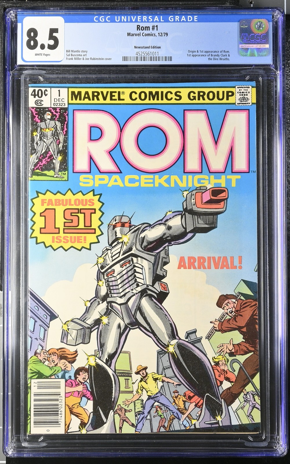 Rom Spaceknight #1 (1979) Newsstand MARVEL CGC 8.5 Origin & 1st appearance