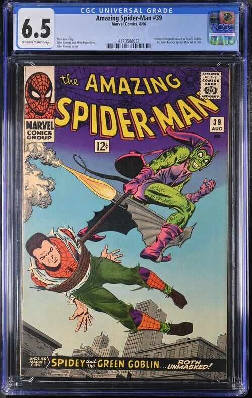 Amazing Spider-Man #39 Marvel Comics, 8/66 CGC 6.5
