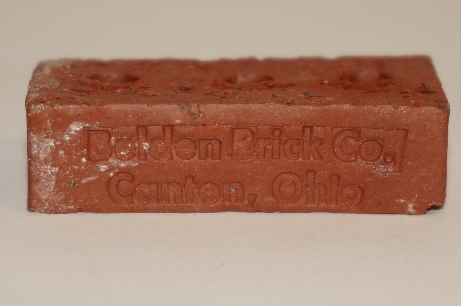 Miniature Belden Brick Salesman Sample Advertising Canton OH Antique Vintage Miniature Belden Brick Salesman Sample Advertising Canton OH Antique Vintage