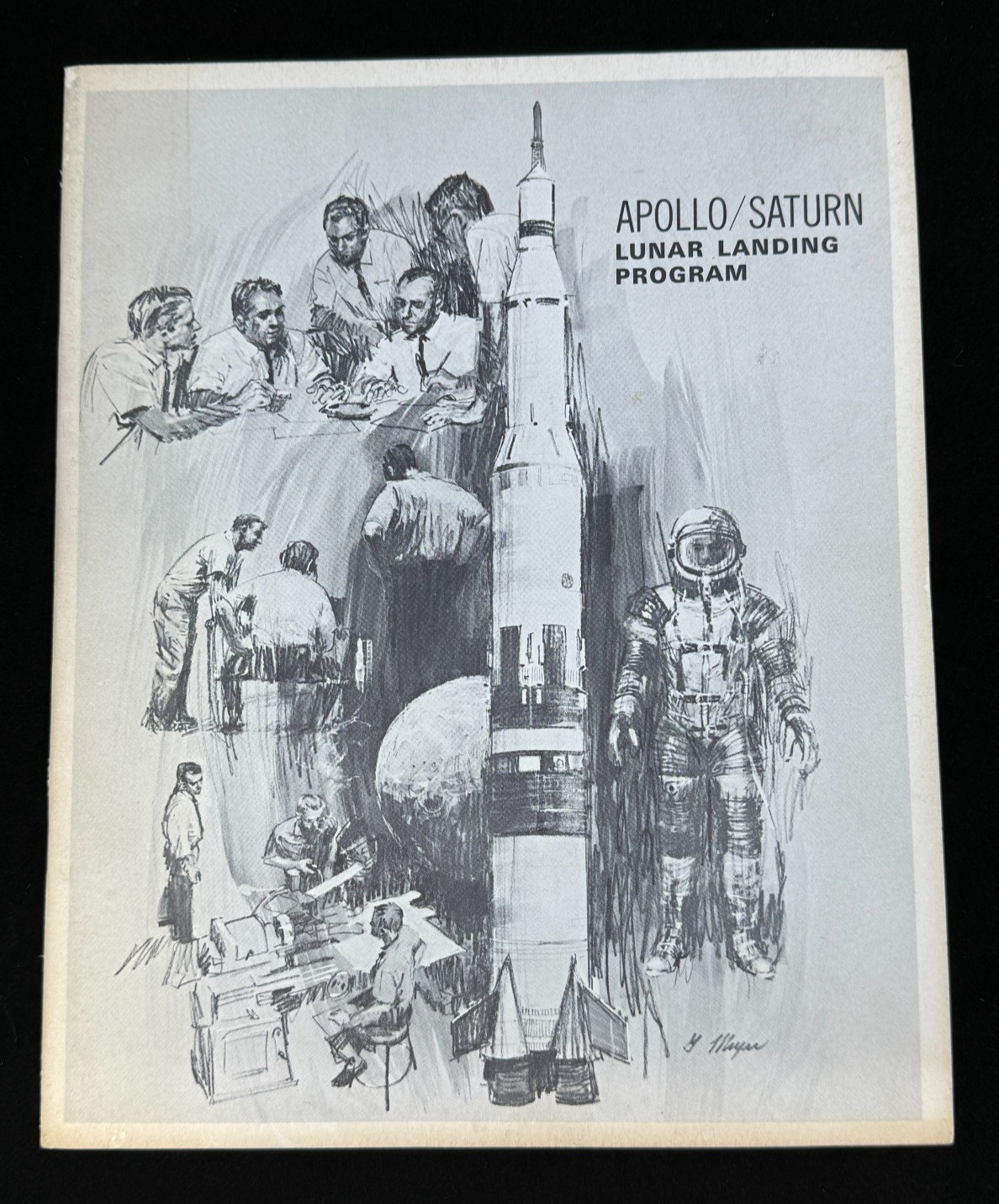 1968 Apollo/Saturn Lunar Landing Program Book Space Division of Rockwell Corp 1968 Apollo/Saturn Lunar Landing Program Book Space Division of Rockwell Corp
