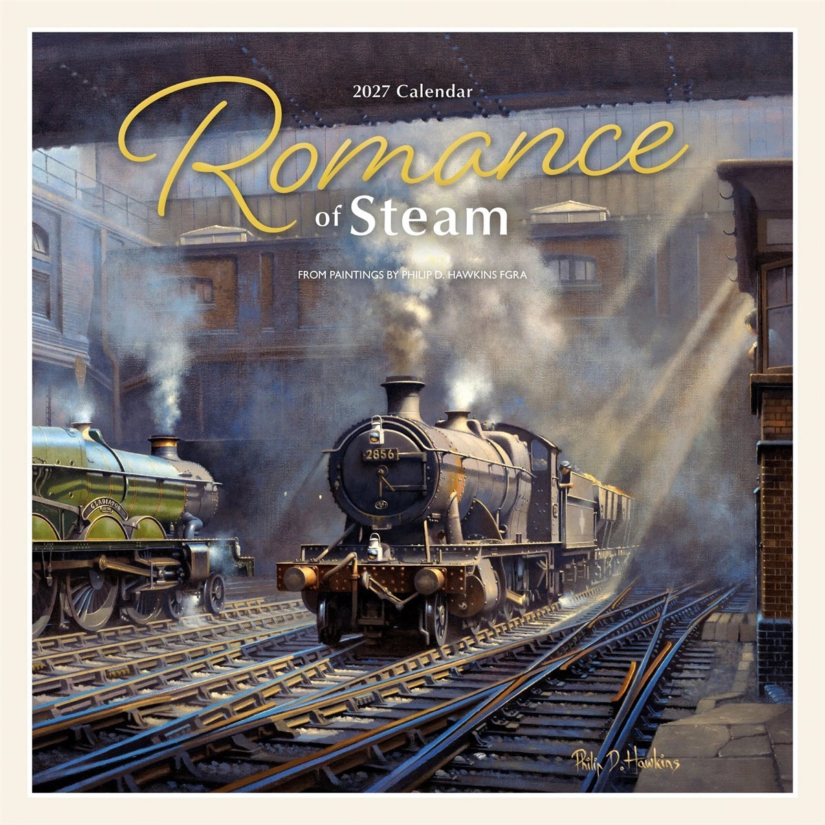 Romance of Steam 2027 Wall Calendar, Vintage Steam Trains, Railway Lover Gift