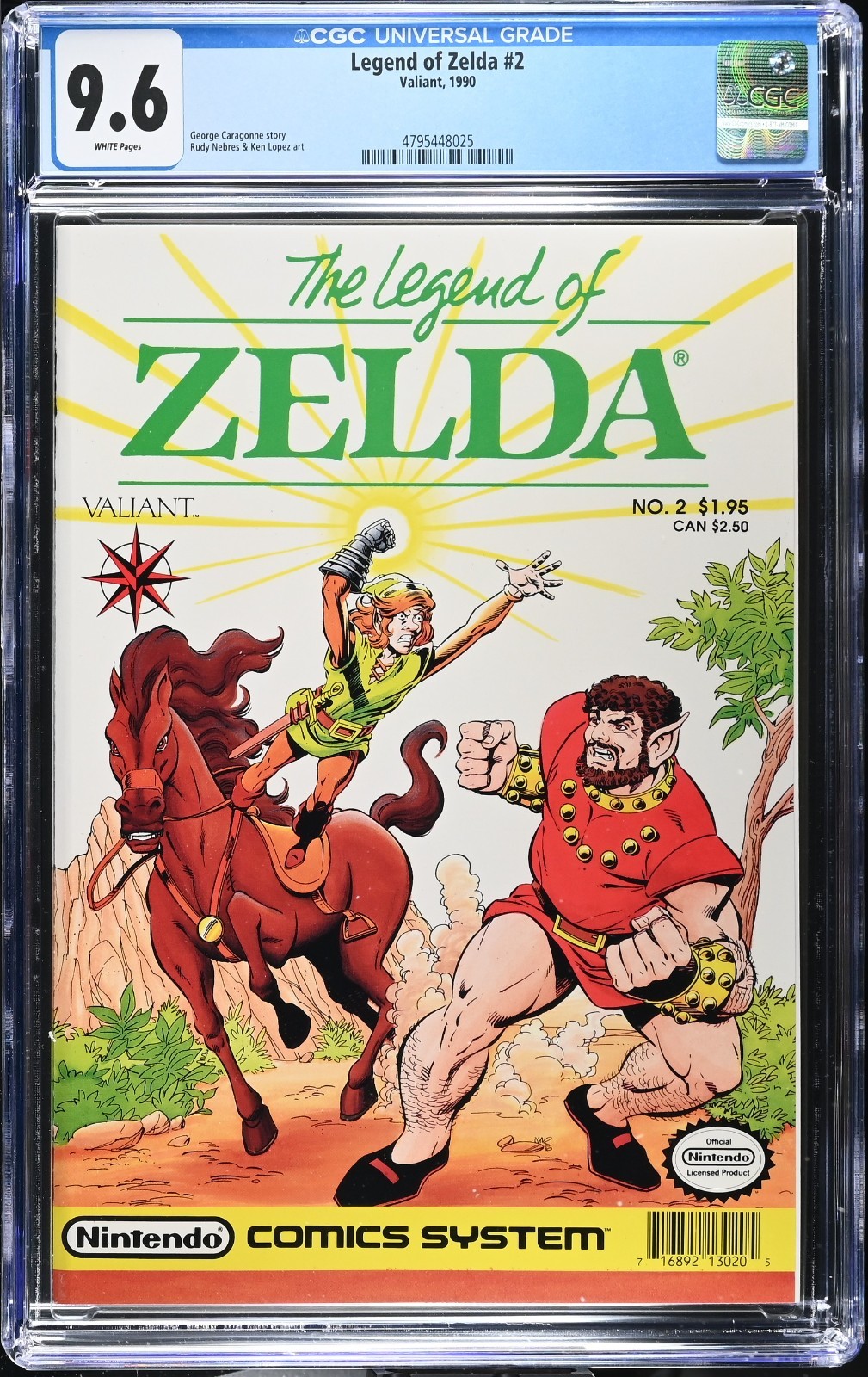 Legend of Zelda #2 - CGC 9.6 - WP - Nintendo - Valiant