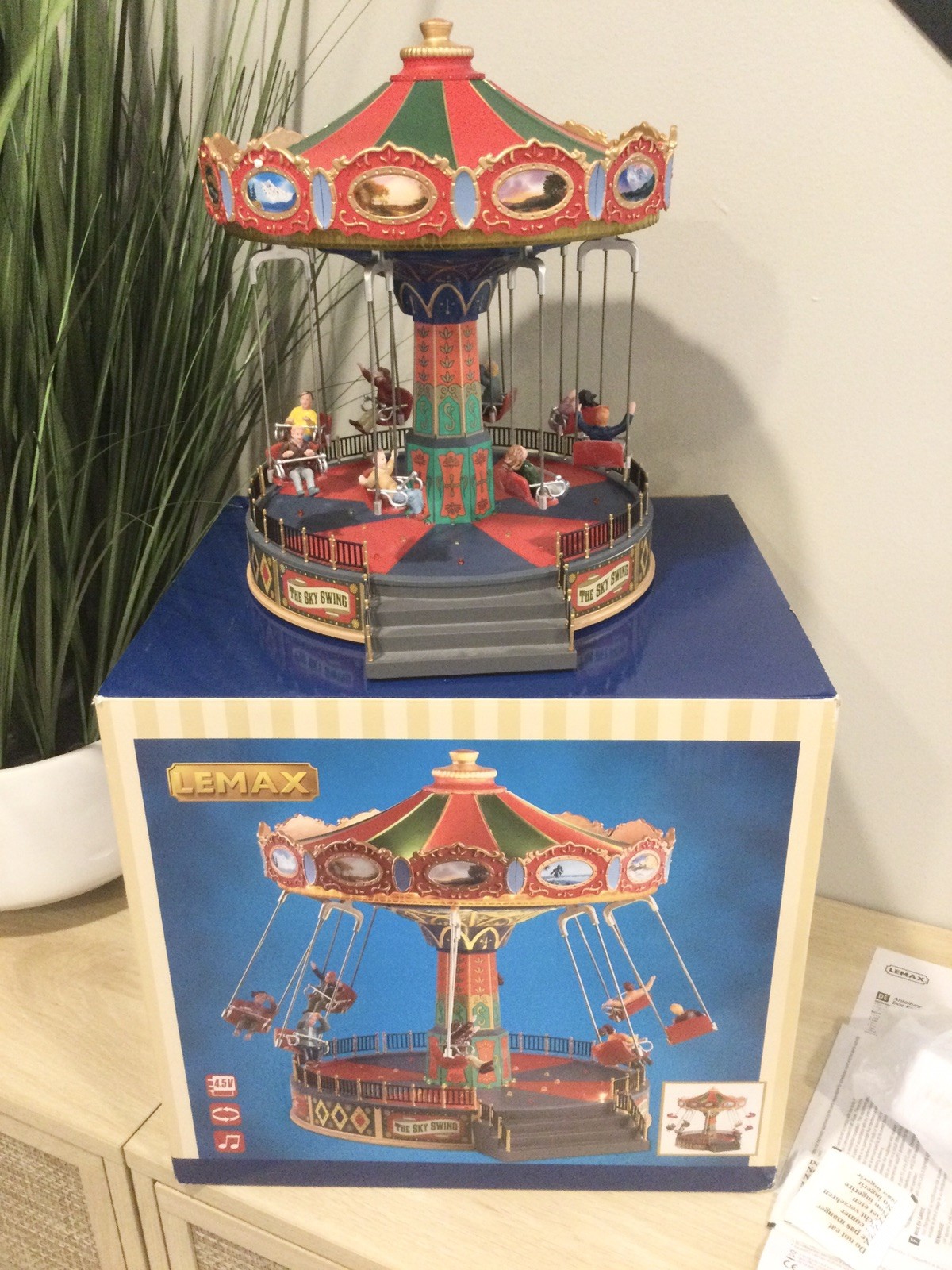 Lemax “The Sky Swing” 2018 #84379 Lights Up Musical Animated ~ Excellent Cond. Lemax “The Sky Swing” 2018 #84379 Lights Up Musical Animated ~ Excellent Cond.