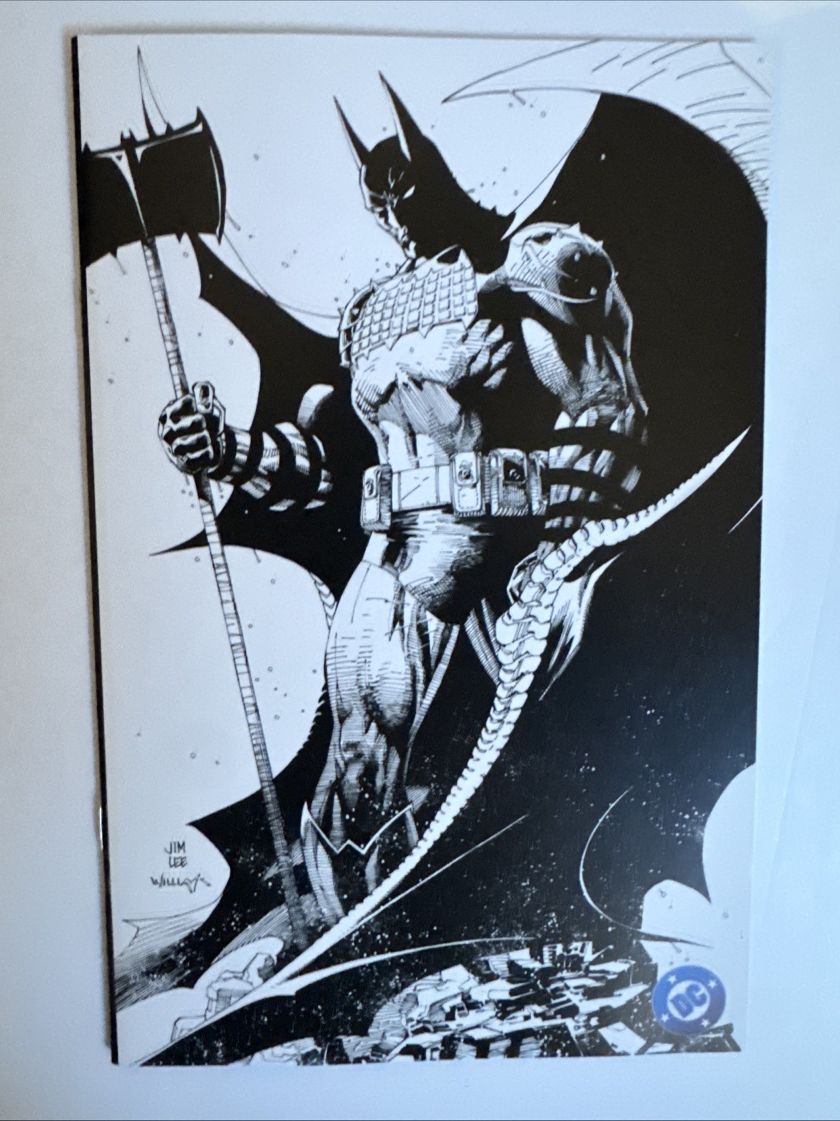 DC Comics ABSOLUTE BATMAN Jim Lee JAPANESE Black & White Cover Art NM