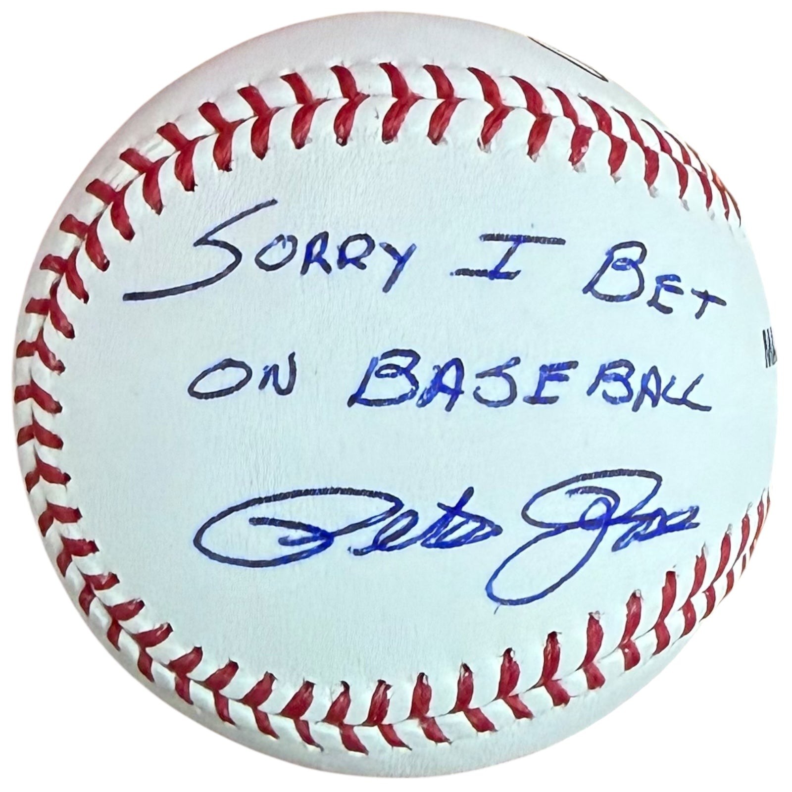 Pete Rose Autographed Official MLB Baseball w/ "Sorry I Bet On Baseball" - JSA